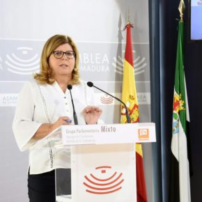 Victoria Domínguez “Es injusto que en Extremadura paguemos un impuesto de sucesiones mucho más alto que en otras regiones”. 