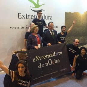 Cayetano Polo se hace eco de las nuevas iniciativas de los empresarios extremeños en FITUR 2018